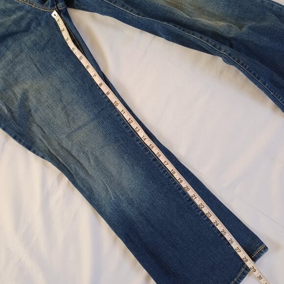 Levi's Womens Jeans 515 Bootcut Dark Wash Highrise Stretch Plus Size 14 S - Picture 11 of 11